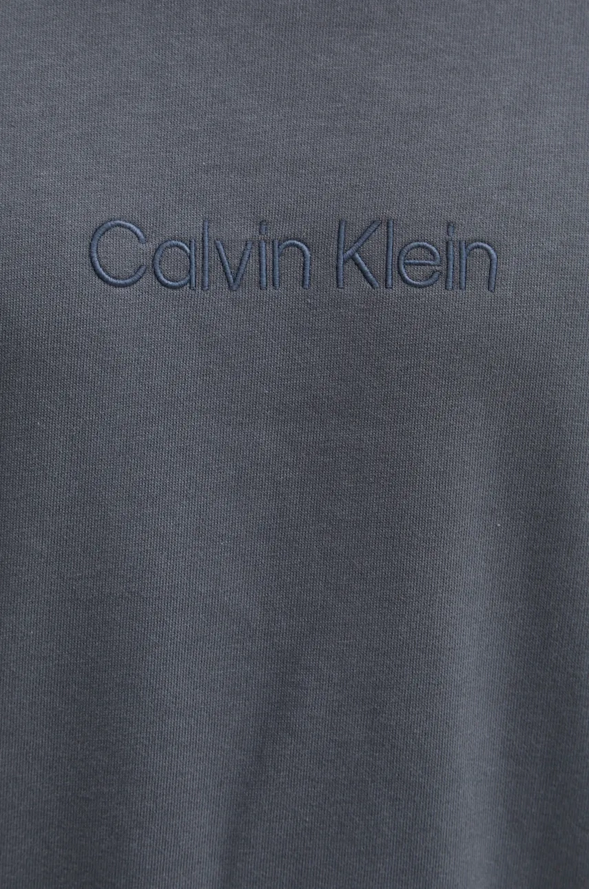 Homewear Pamučna Dukserica Calvin Klein Underwear Boja: Siva, Bez Uzorka, 000NM2686E