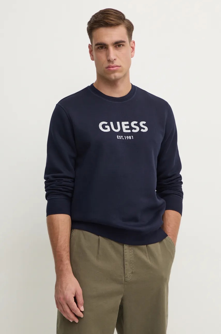 

Суичър Guess в тъмносиньо с апликация M4BQ23.K9Z21, Тъмносин