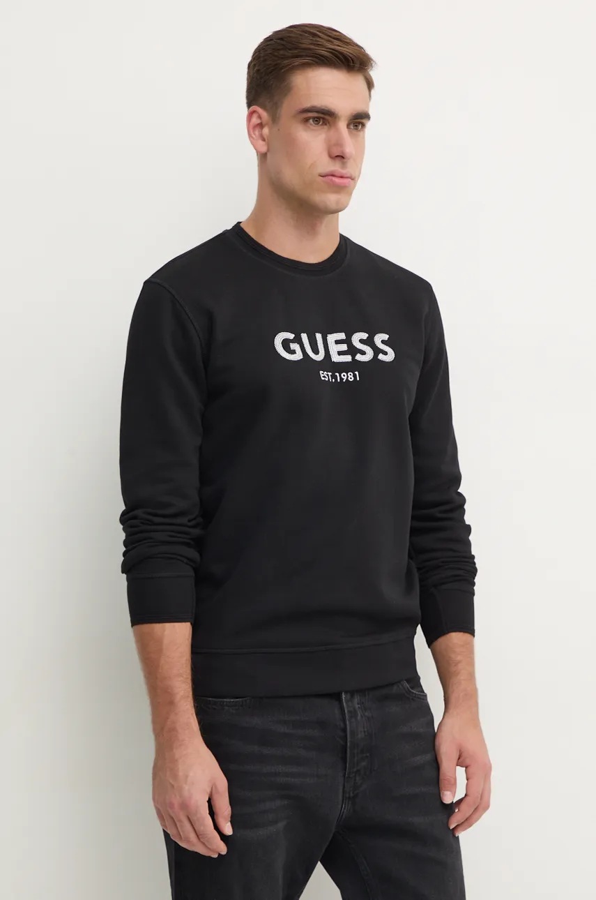 

Суичър Guess в черно с апликация M4BQ23.K9Z21, Черен