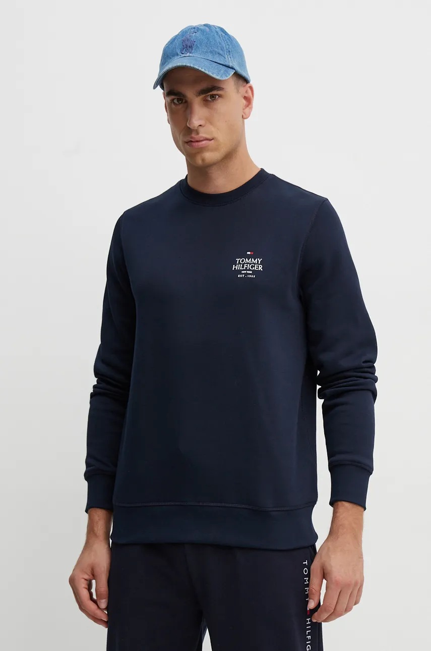 

Суичър Tommy Hilfiger в тъмносиньо с принт MW0MW35524, Тъмносин