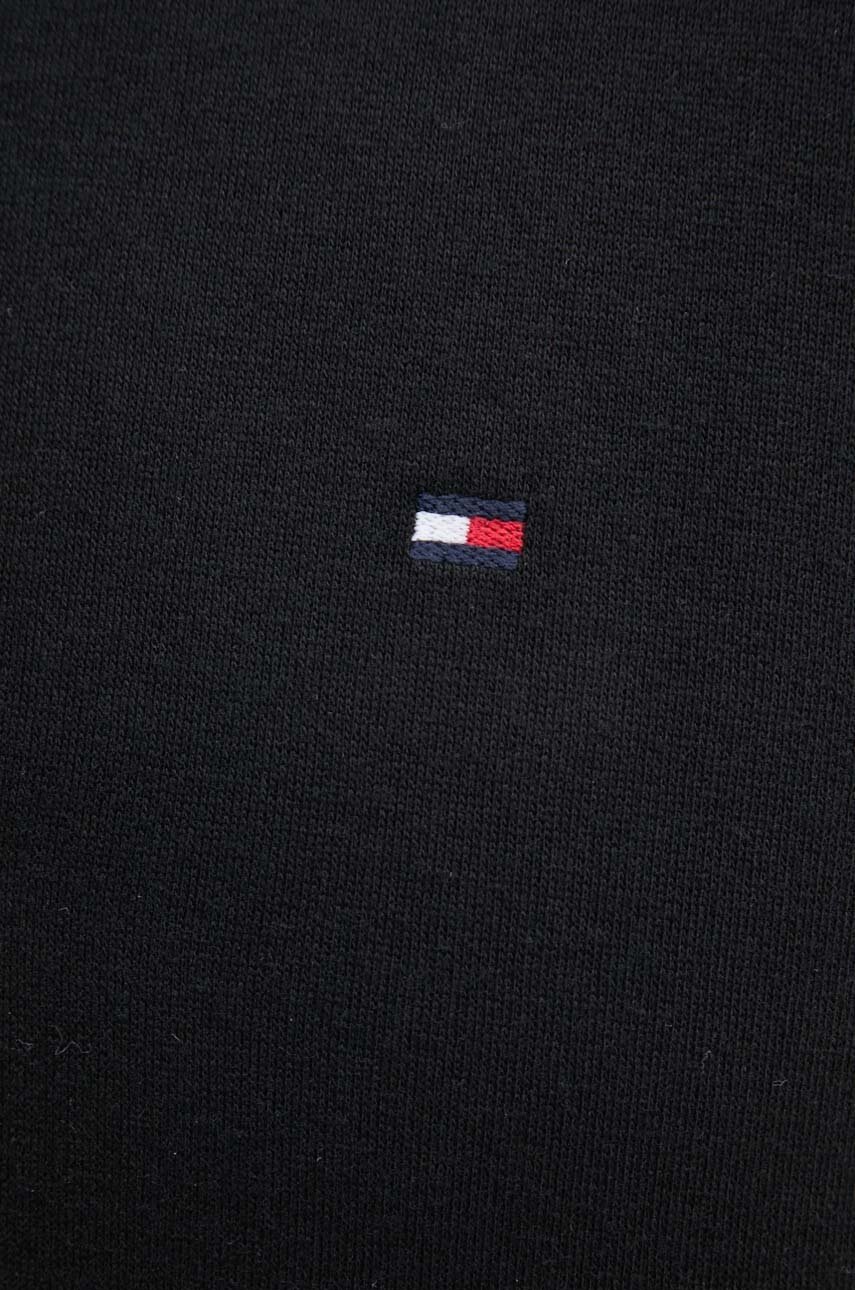 Кофта Tommy Hilfiger чоловіча колір чорний з капюшоном однотонна MW0MW37230 