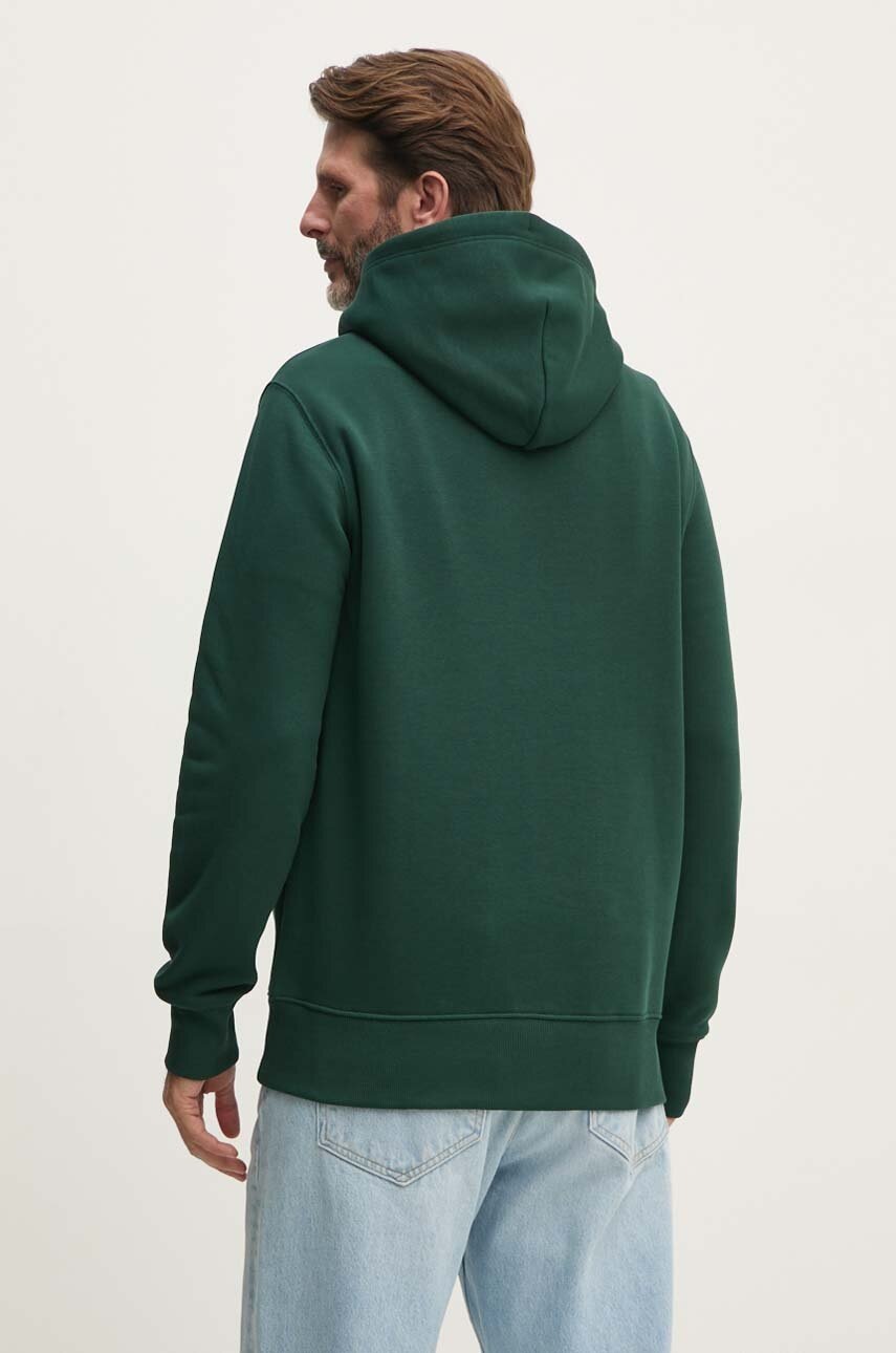 Μπλούζα Gant χρώμα: πράσινο, με κουκούλα, 2015068 φωτογραφία