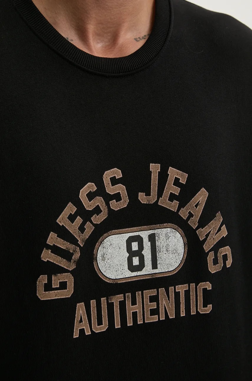 Μπλούζα Guess Jeans χρώμα: μαύρο, M4BQ06 K9V31 φωτογραφία