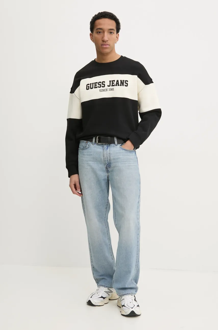 Кофта Guess Jeans мужская цвет зелёный узор M4BQ39 K9V31 Кофта Guess Jeans мужская цвет зелёный узор M4BQ39 K9V31