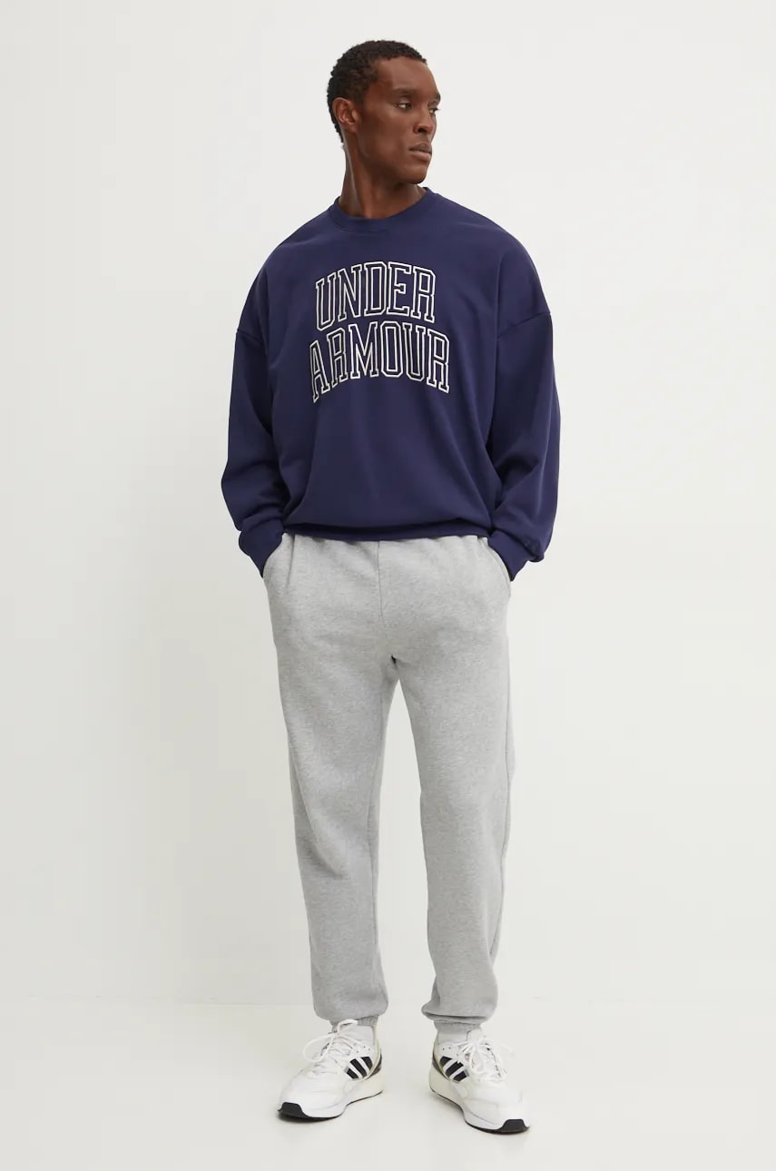 Кофта Under Armour Icon HWT Terry мужская цвет синий с аппликацией 1386548 Кофта Under Armour Icon HWT Terry мужская цвет синий с аппликацией 1386548