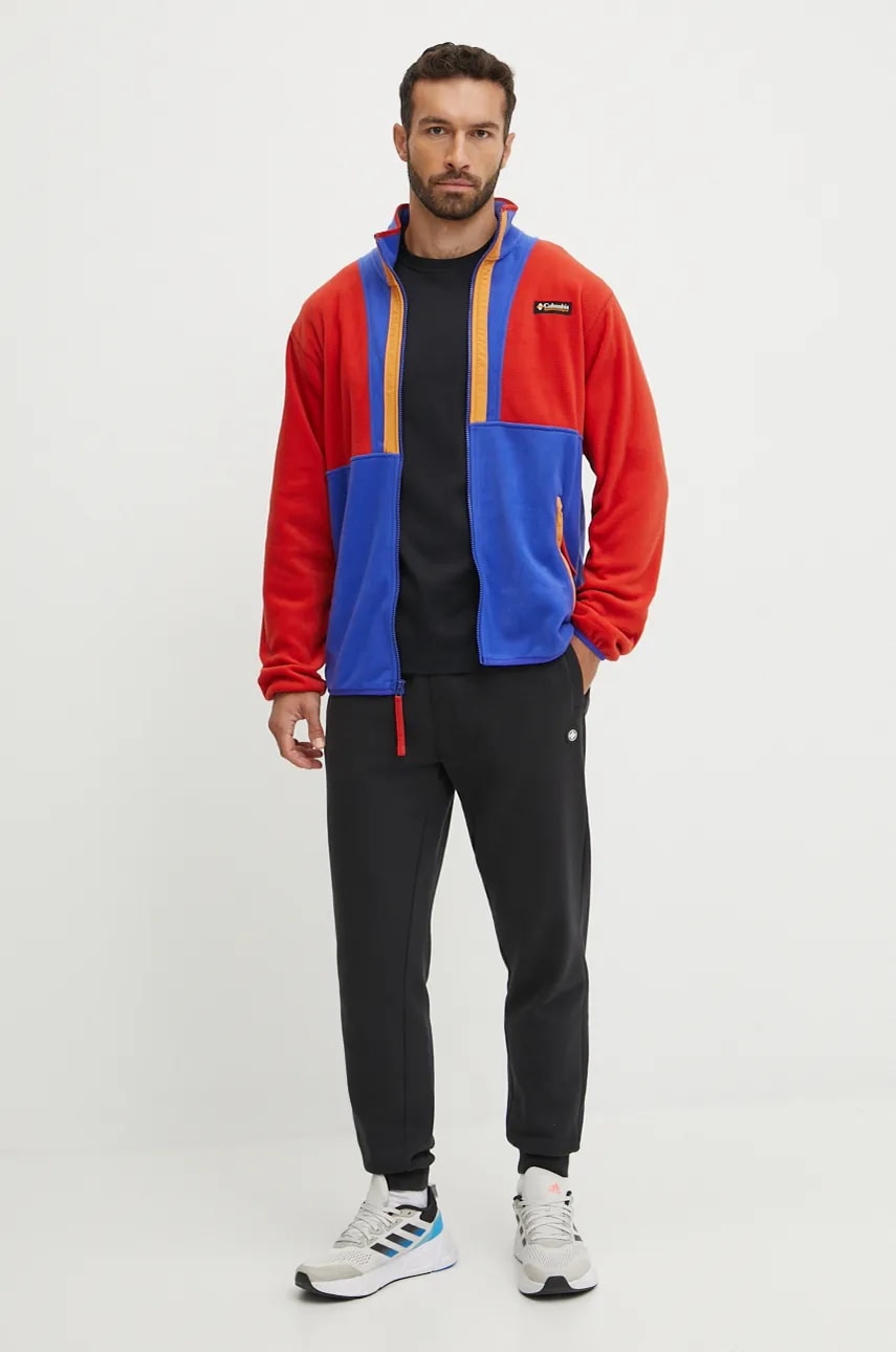Флисовая кофта Columbia Backbowl II Full Zip Fleece цвет красный узор 2090851 Флисовая кофта Columbia Backbowl II Full Zip Fleece цвет красный узор 2090851
