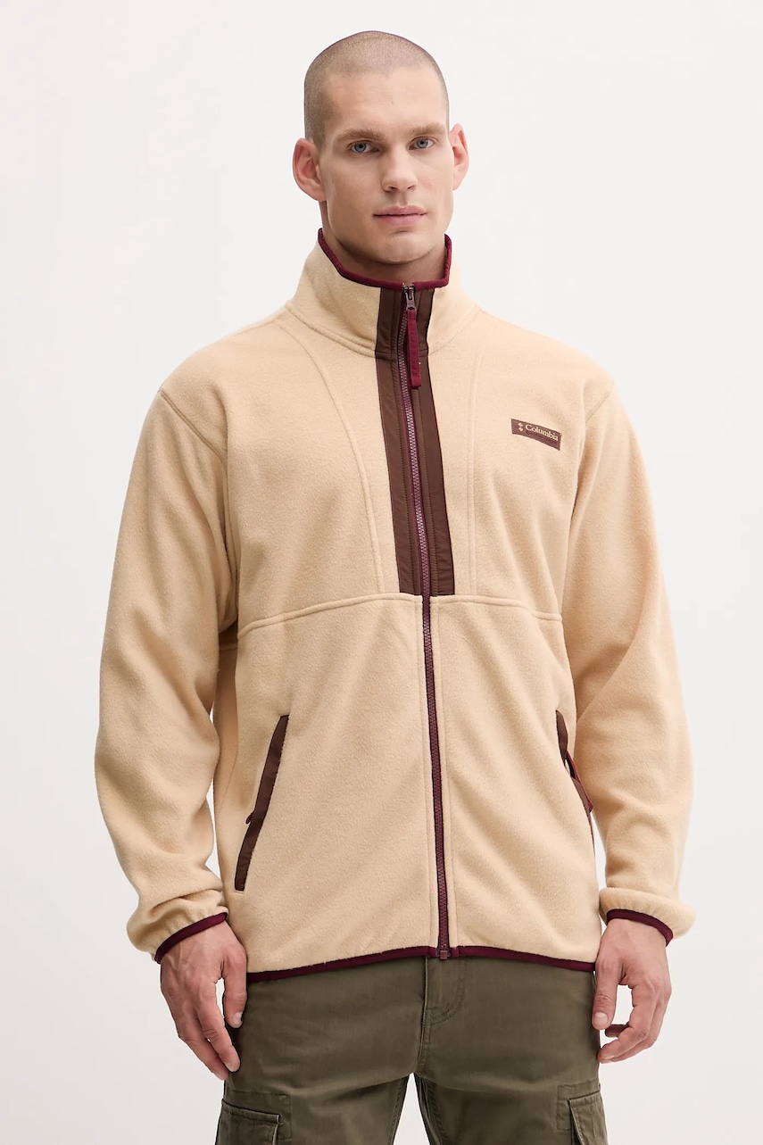 Levně Fleecová mikina Columbia Backbowl II Full Zip Fleece šedá barva, hladká, 2090851