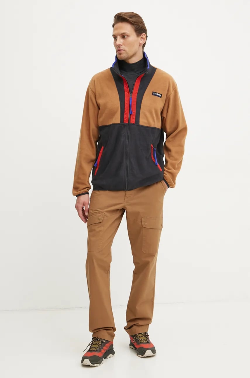 Флисовая кофта Columbia Backbowl II Full Zip Fleece цвет коричневый узор 2090851 Флисовая кофта Columbia Backbowl II Full Zip Fleece цвет коричневый узор 2090851