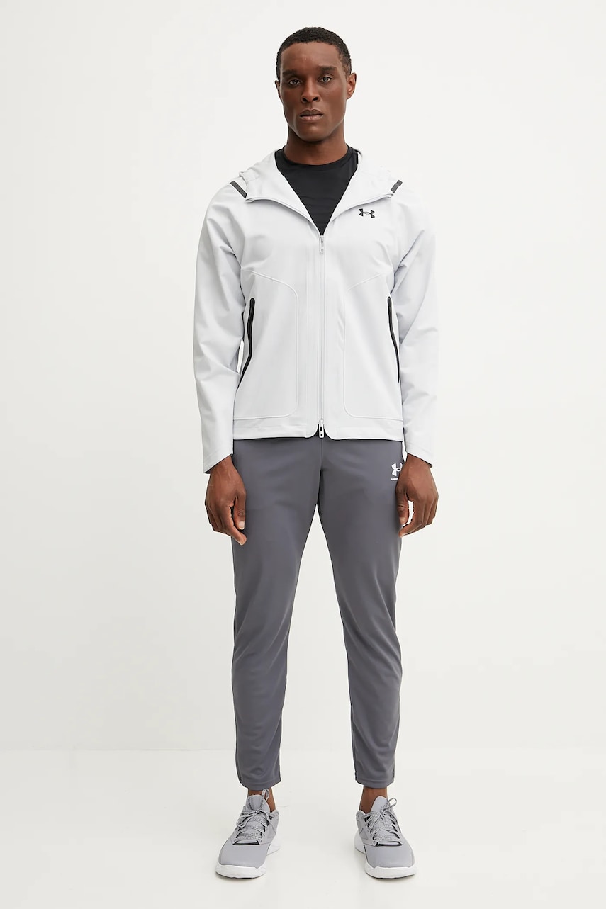 Куртка для тренировок Under Armour Unstoppable цвет серый переходная 1389354 Куртка для тренировок Under Armour Unstoppable цвет серый переходная 1389354