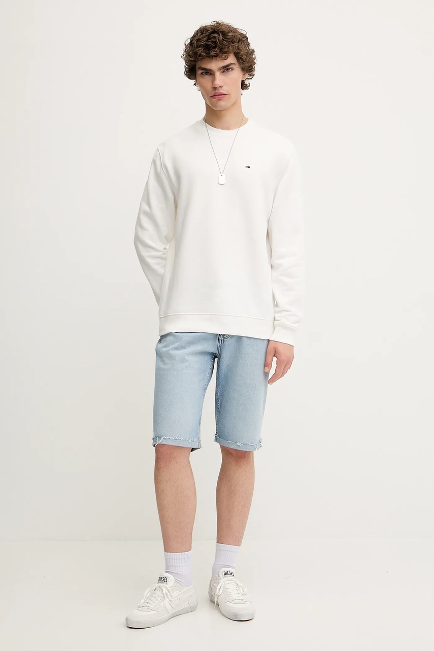 Кофта Tommy Jeans цвет бежевый однотонная DM0DM20741