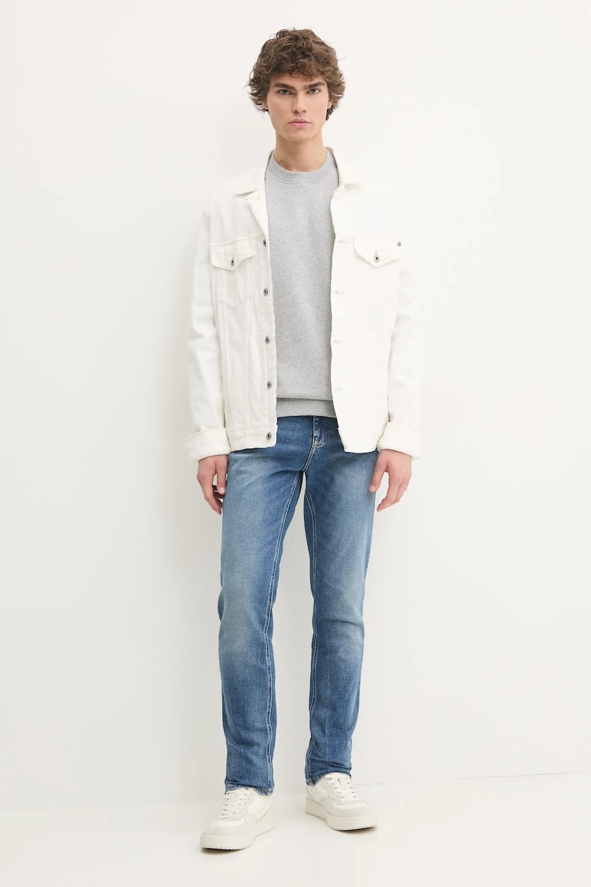 Кофта Tommy Jeans мужская цвет серый однотонная DM0DM20741 Кофта Tommy Jeans мужская цвет серый однотонная DM0DM20741