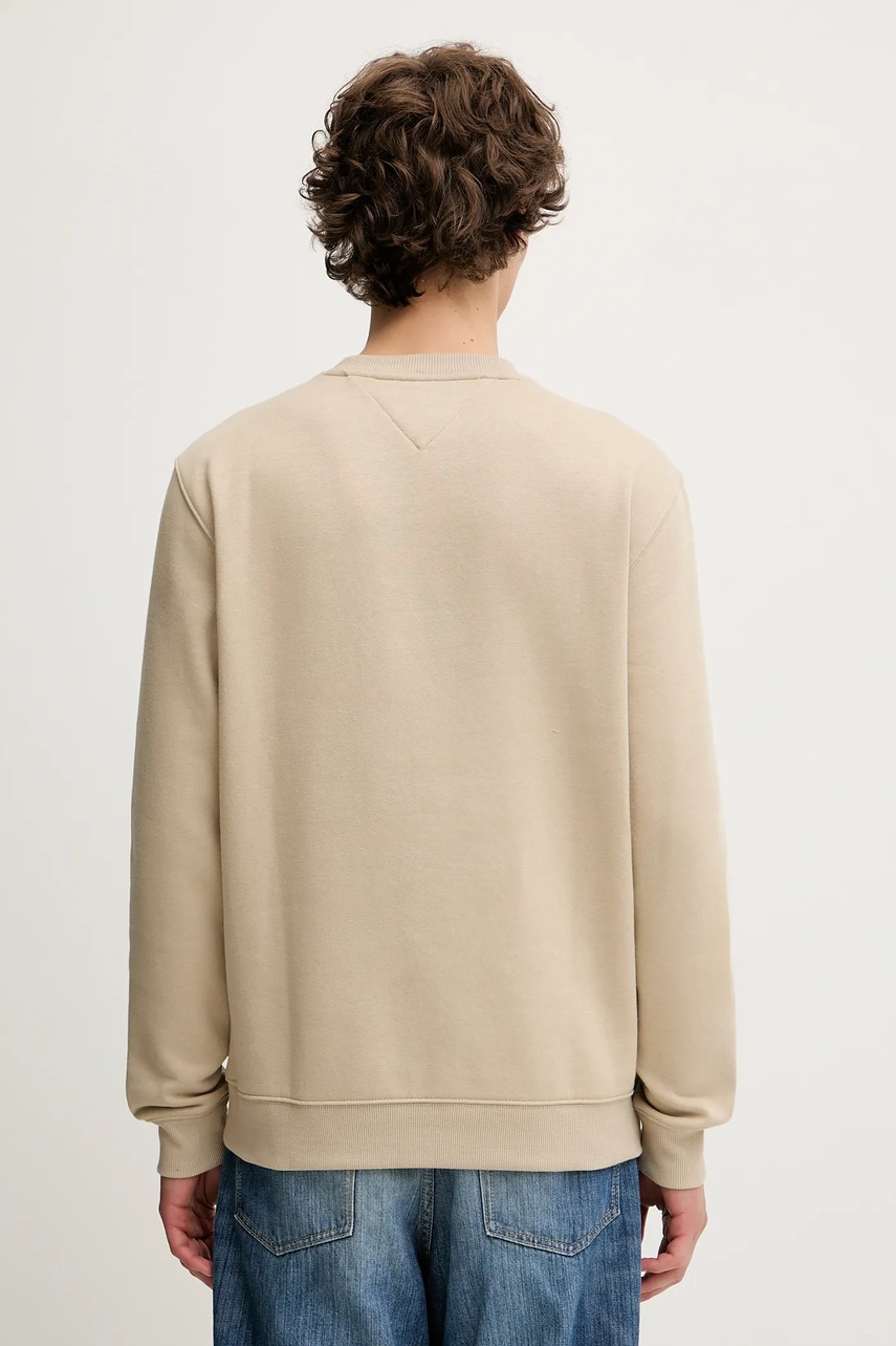 Кофта Tommy Jeans цвет бежевый однотонная DM0DM20741