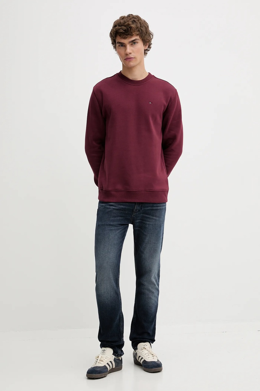 Кофта Tommy Jeans цвет бежевый однотонная DM0DM20741