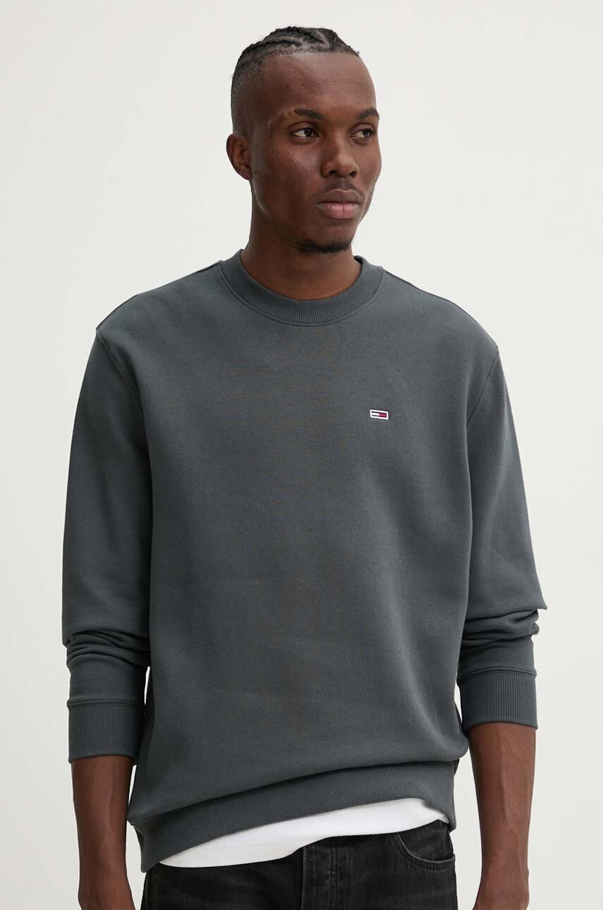 

Суичър Tommy Jeans в сиво с изчистен дизайн DM0DM20741, Сив