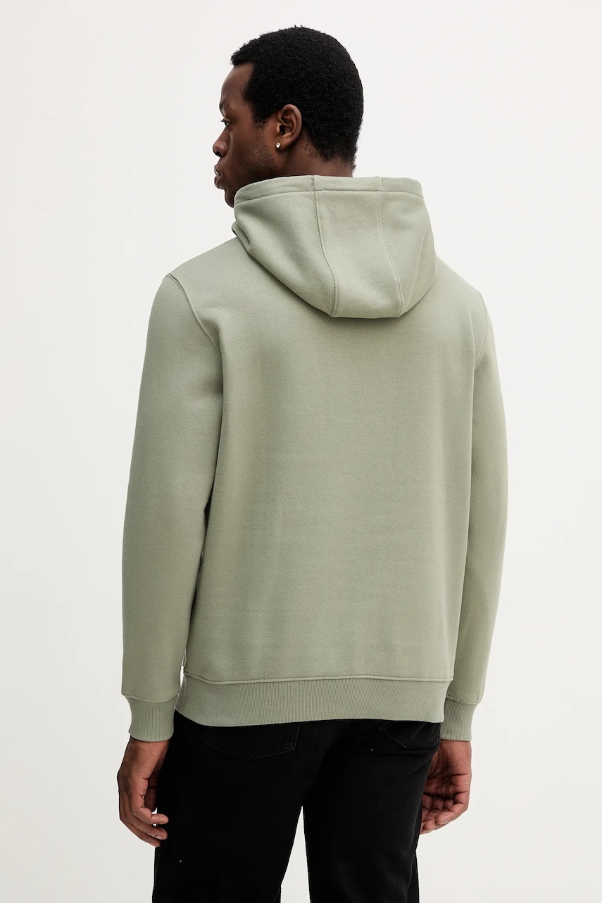 Кофта Tommy Jeans цвет бежевый с капюшоном однотонная DM0DM20742 Кофта Tommy Jeans цвет бежевый с капюшоном однотонная DM0DM20742