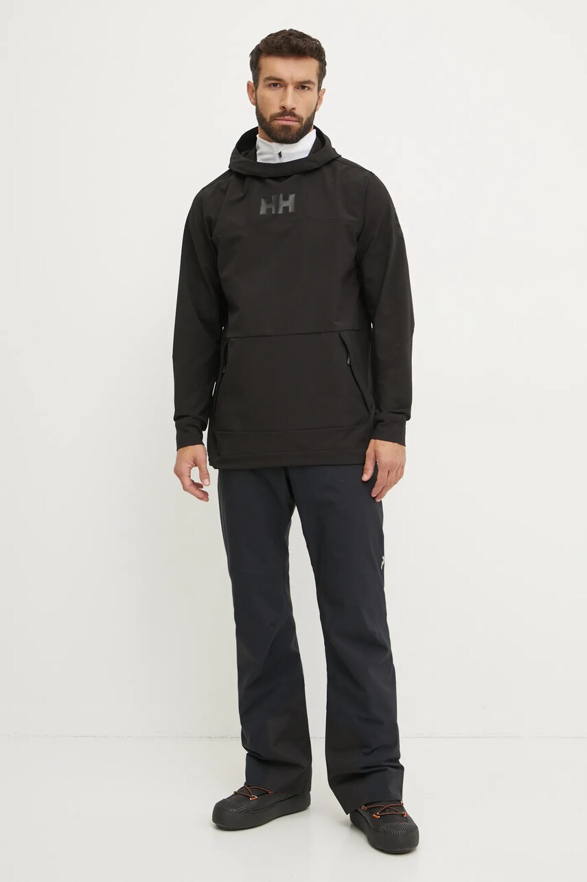 Спортивная кофта Helly Hansen ULLR D Shield цвет чёрный с капюшоном с принтом 65979 Спортивная кофта Helly Hansen ULLR D Shield цвет чёрный с капюшоном с принтом 65979