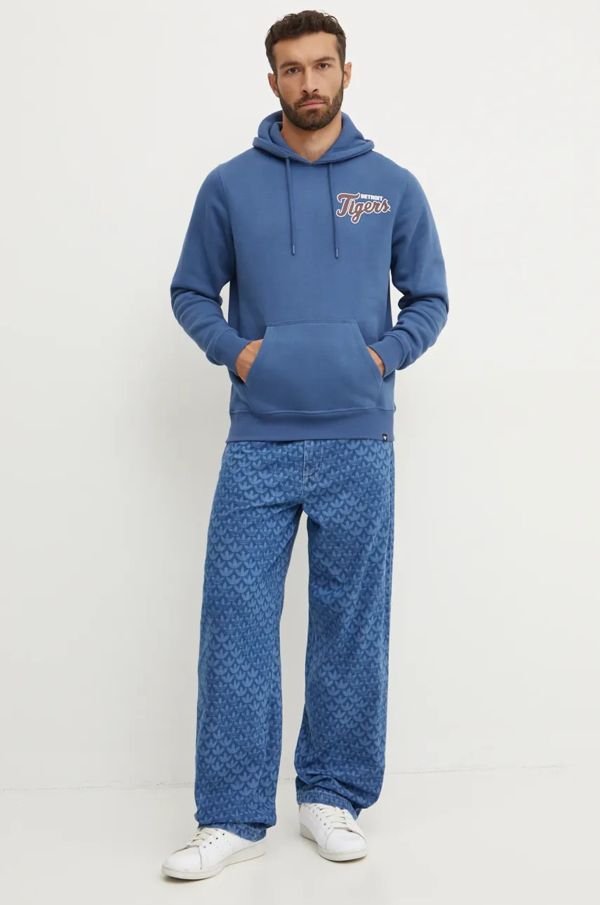 Кофта 47 brand MLB Detroit Tigers мужская с капюшоном с принтом BB009PMDDFH628817TB Кофта 47 brand MLB Detroit Tigers мужская с капюшоном с принтом BB009PMDDFH628817TB