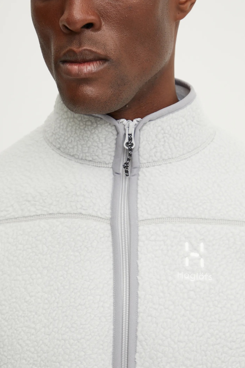 Αθλητική μπλούζα Haglöfs Mossa Pile χρώμα: γκρι, 606539 φωτογραφία