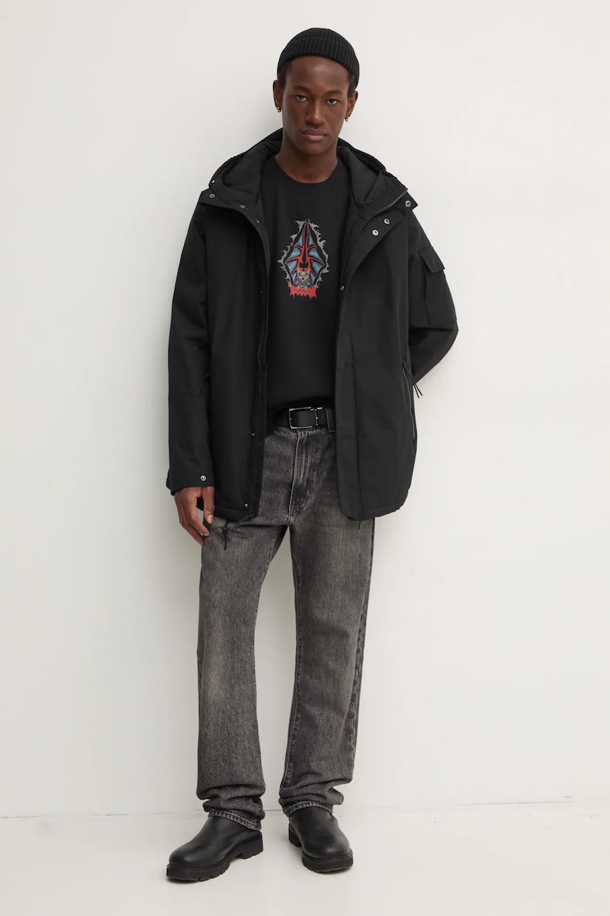Кофта Volcom мужская цвет чёрный с принтом A4632403 Кофта Volcom мужская цвет чёрный с принтом A4632403
