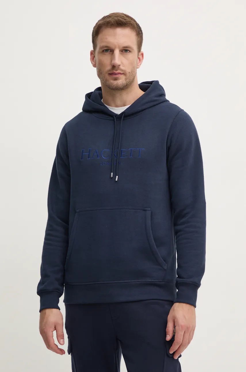 

Суичър Hackett London в тъмносиньо с качулка с апликация HM581289, Тъмносин