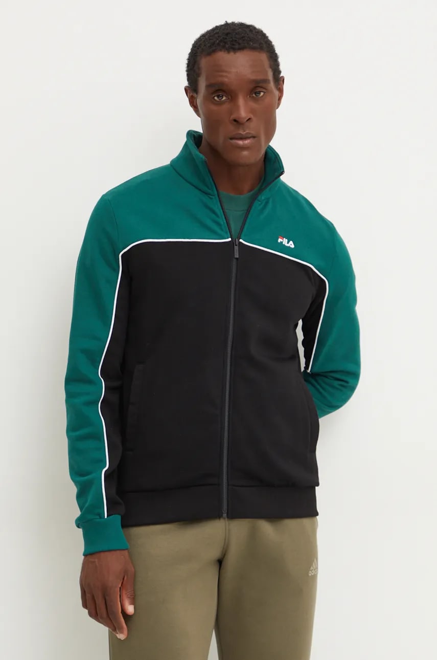 Fila bluza Latimer barbati, culoarea verde, modelator, FAM0785 Fila bluza Latimer barbati, culoarea verde, modelator, FAM0785
