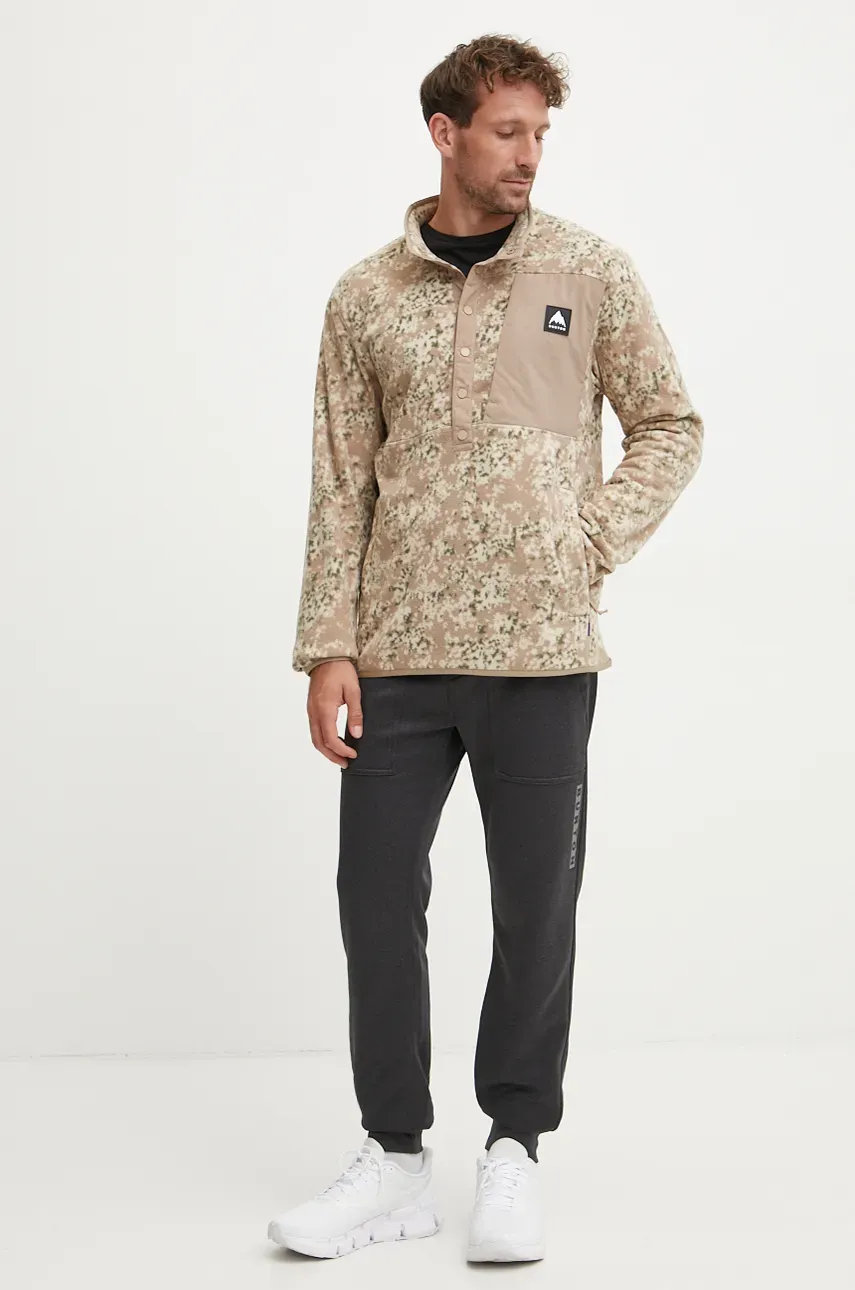 Кофта Burton мужская цвет бежевый узор 238381 Кофта Burton мужская цвет бежевый узор 238381