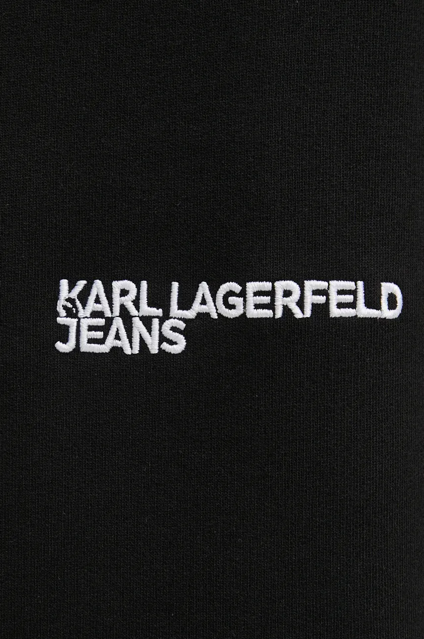 Bombažen Pulover Karl Lagerfeld Jeans Moški, črna Barva, 246D1801