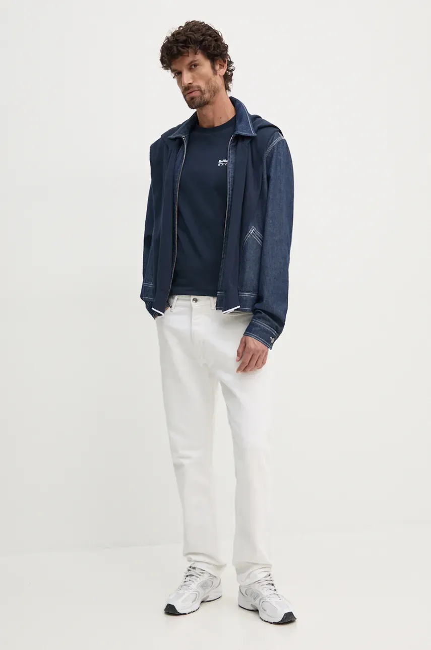 Хлопковый свитер Red Bull Racing x Pepe Jeans Red Bull Racing x Pepe Jeans цвет синий лёгкий RM700007 Хлопковый свитер Red Bull Racing x Pepe Jeans Red Bull Racing x Pepe Jeans цвет синий лёгкий RM700007