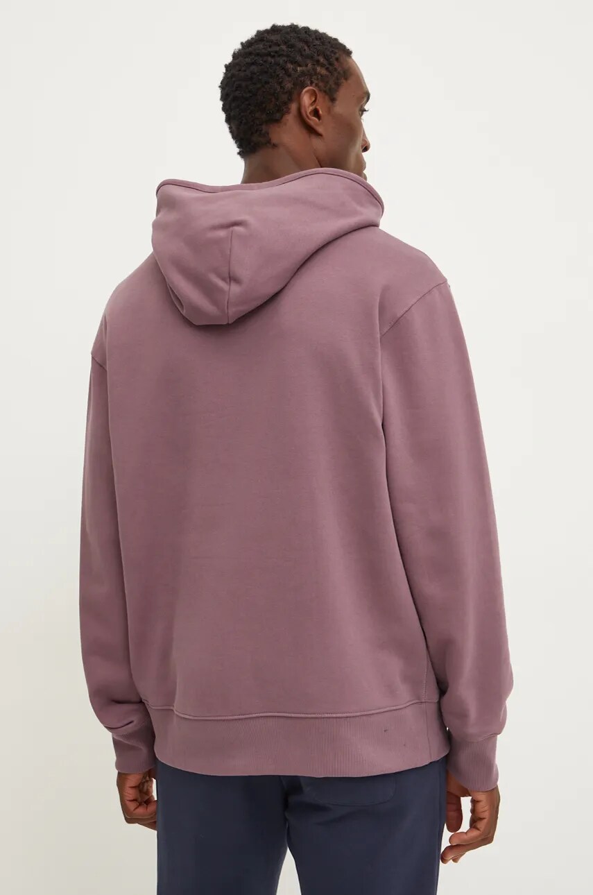 Bavlnená mikina adidas Originals pánska, ružová farba, s kapucňou, jednofarebná, IX9809