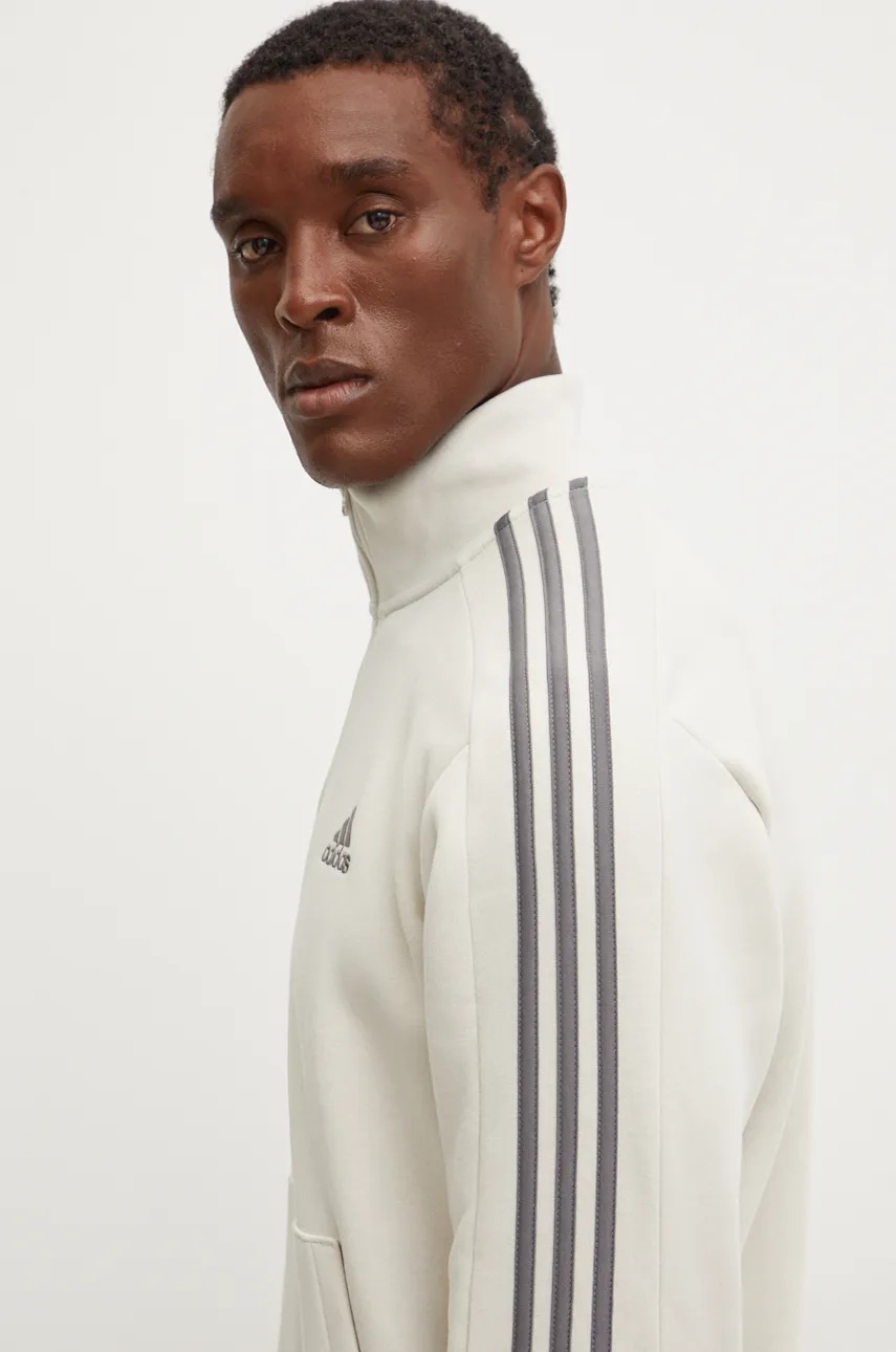 Кофта adidas Essentials чоловіча колір бежевий візерунок IX0173 