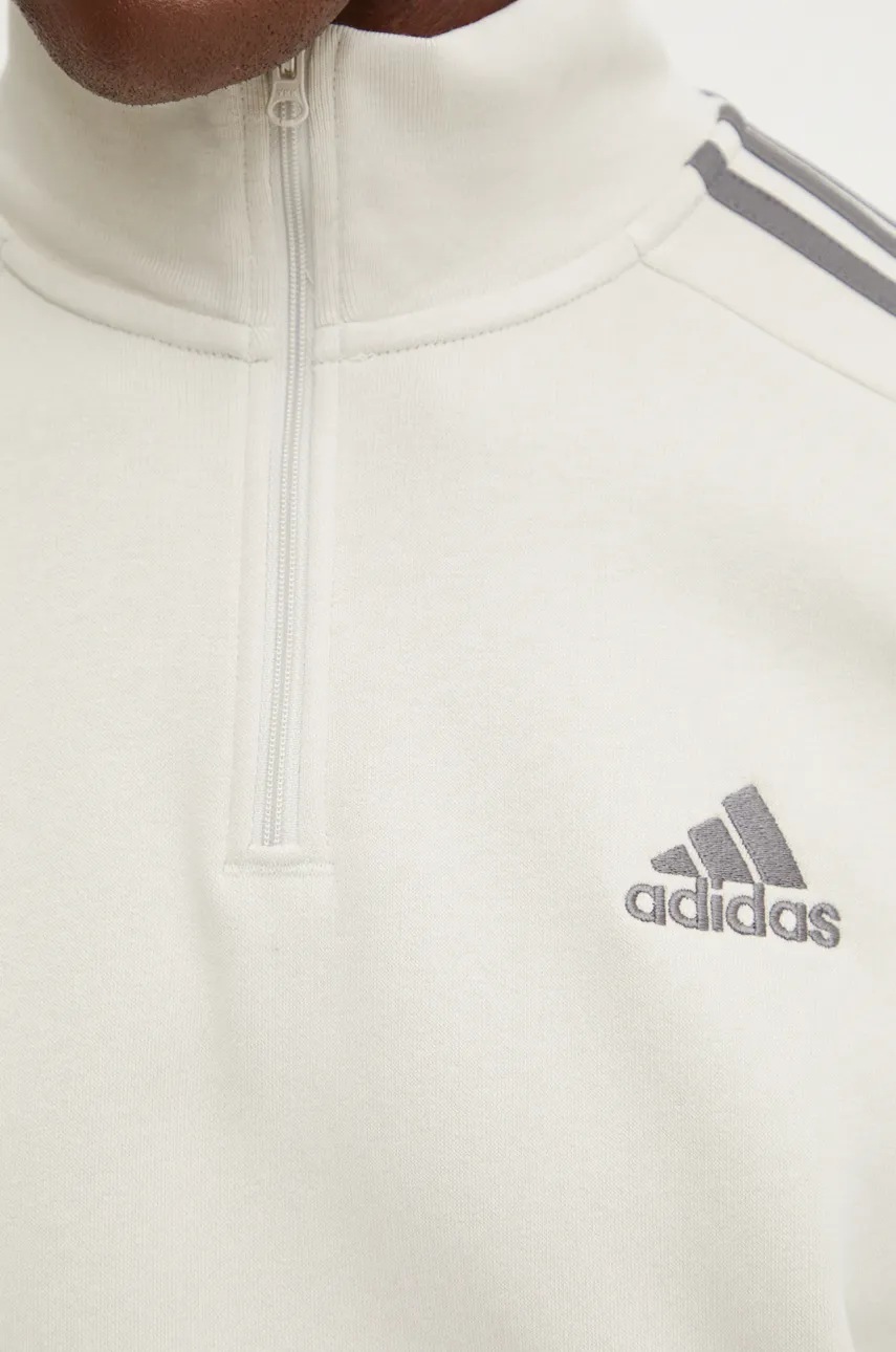 Кофта adidas Essentials чоловіча колір бежевий візерунок IX0173 