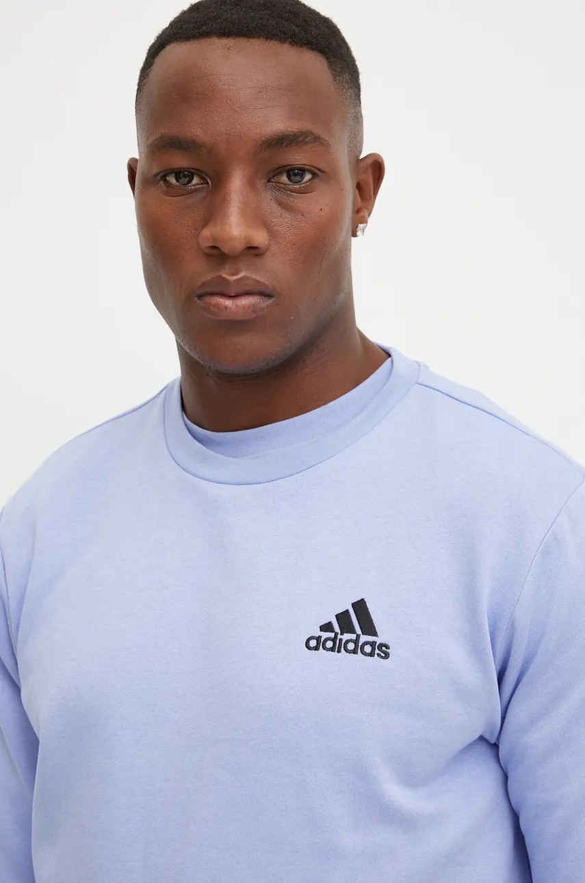 

Суичър adidas Essentials в синьо с изчистен дизайн IY9081, Син