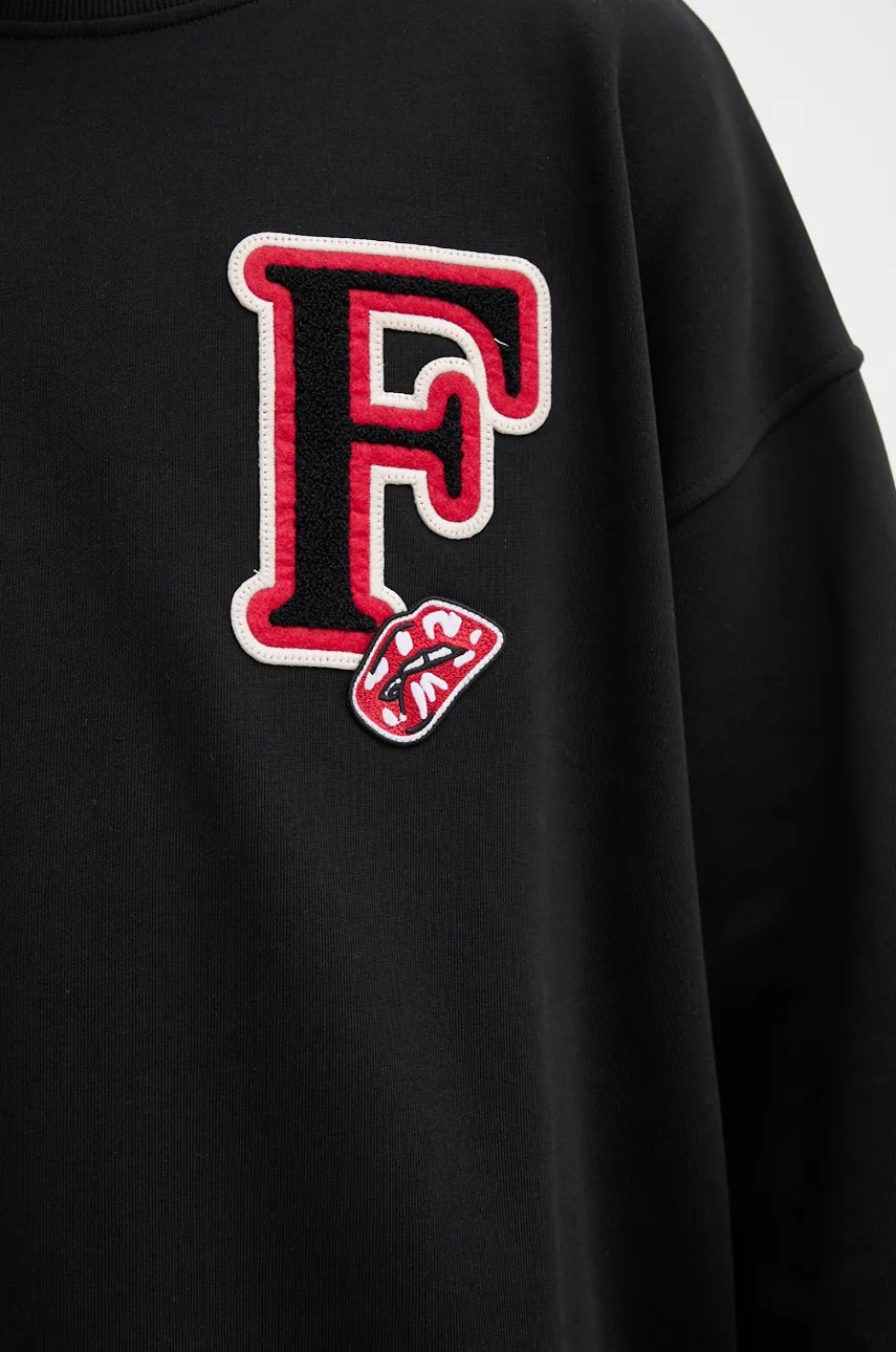 Βαμβακερή μπλούζα Fiorucci χρώμα: μαύρο, U01FMSCR188CJ05BK02 φωτογραφία