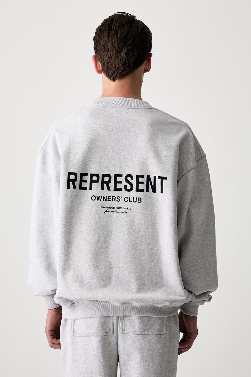 Represent Owners Club Sweater bluza oversize bawełniana męska