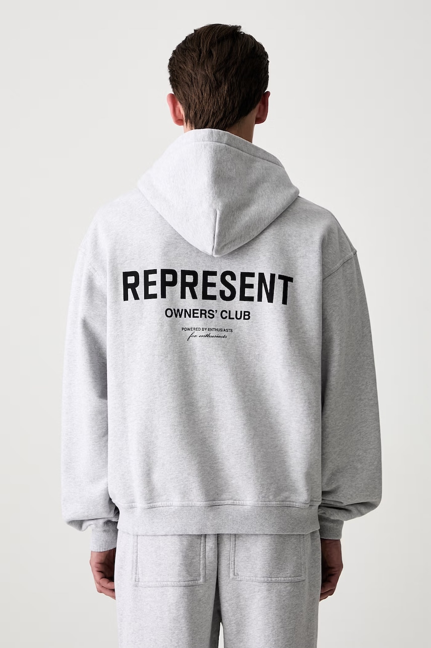 Represent bluza rozpinana z kapturem bawełniana męska
