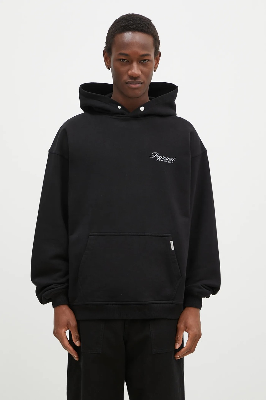 Represent bluza bawełniana Represent Owners Club Script Hoodie
