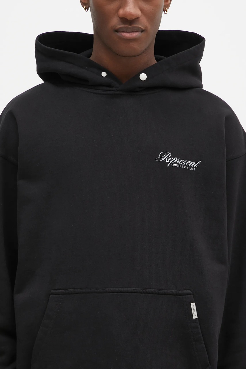 Represent bluza bawełniana Represent Owners Club Script Hoodie (zdjęcie 4)