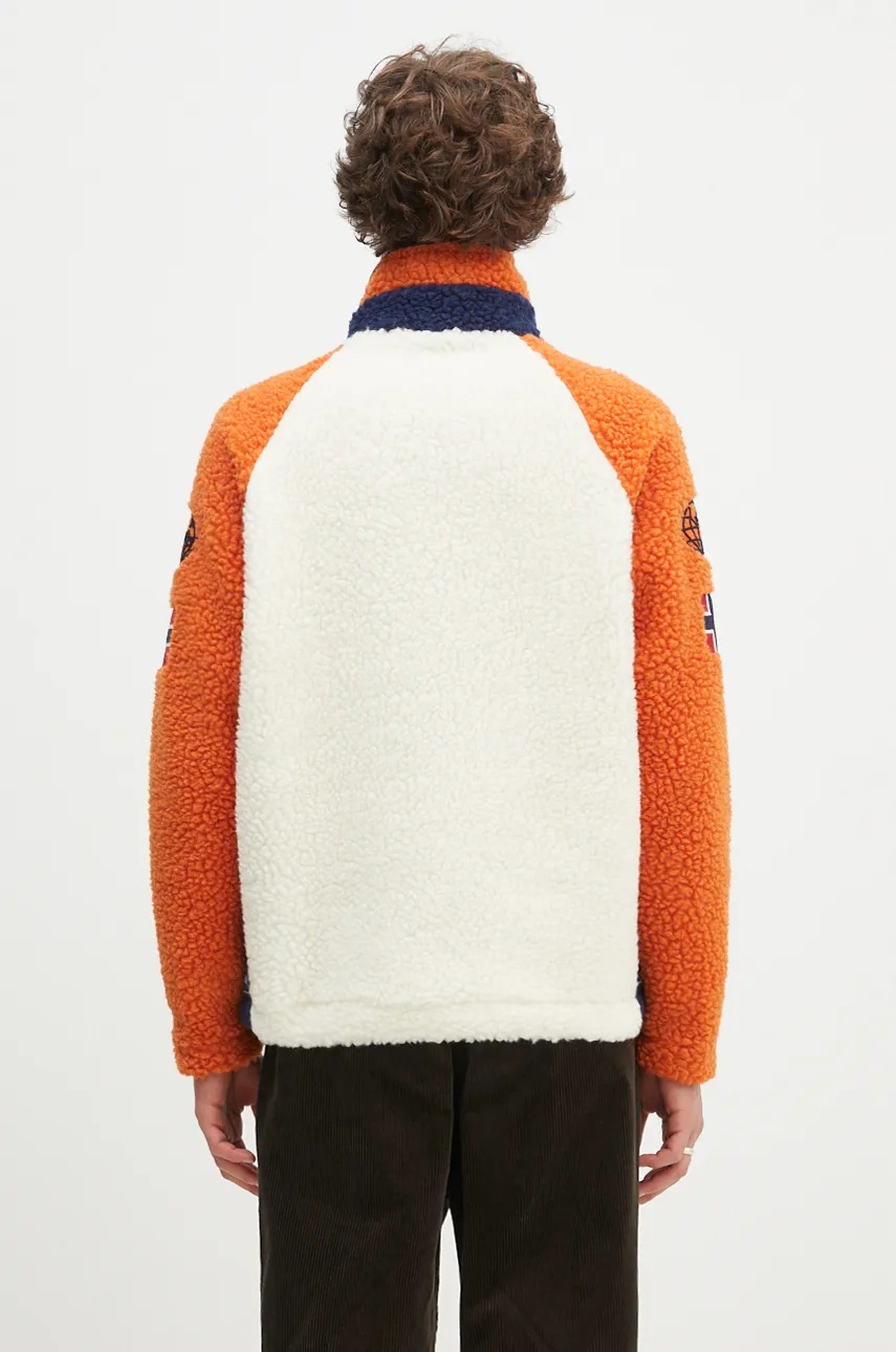 Napapijri gyapjú pulóver Equipe Fleece bézs, mintás, NP0A4IK6MO91 termék 2. képe