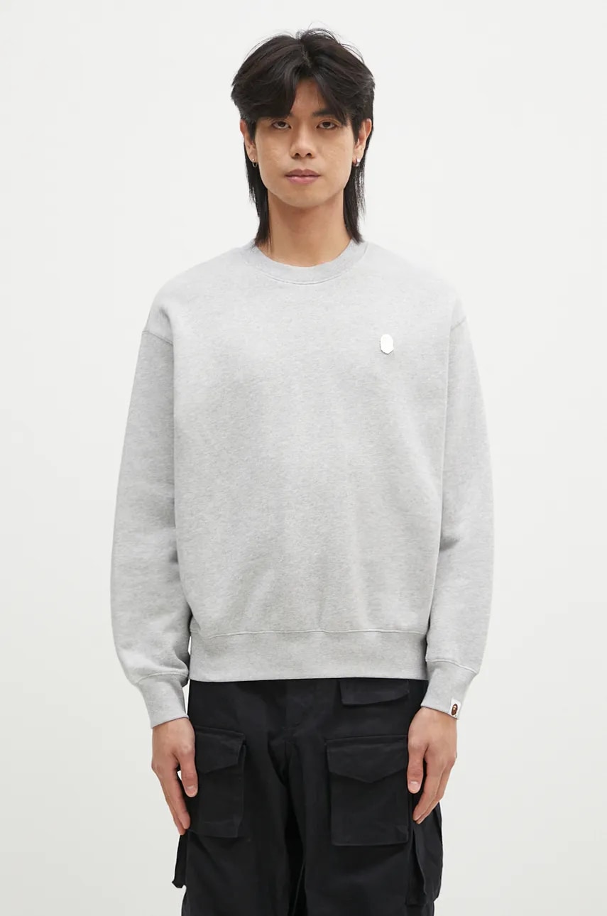 A Bathing Ape bluza ONE POINT RELAXED FIT CREWNECK SWEATSHIRT