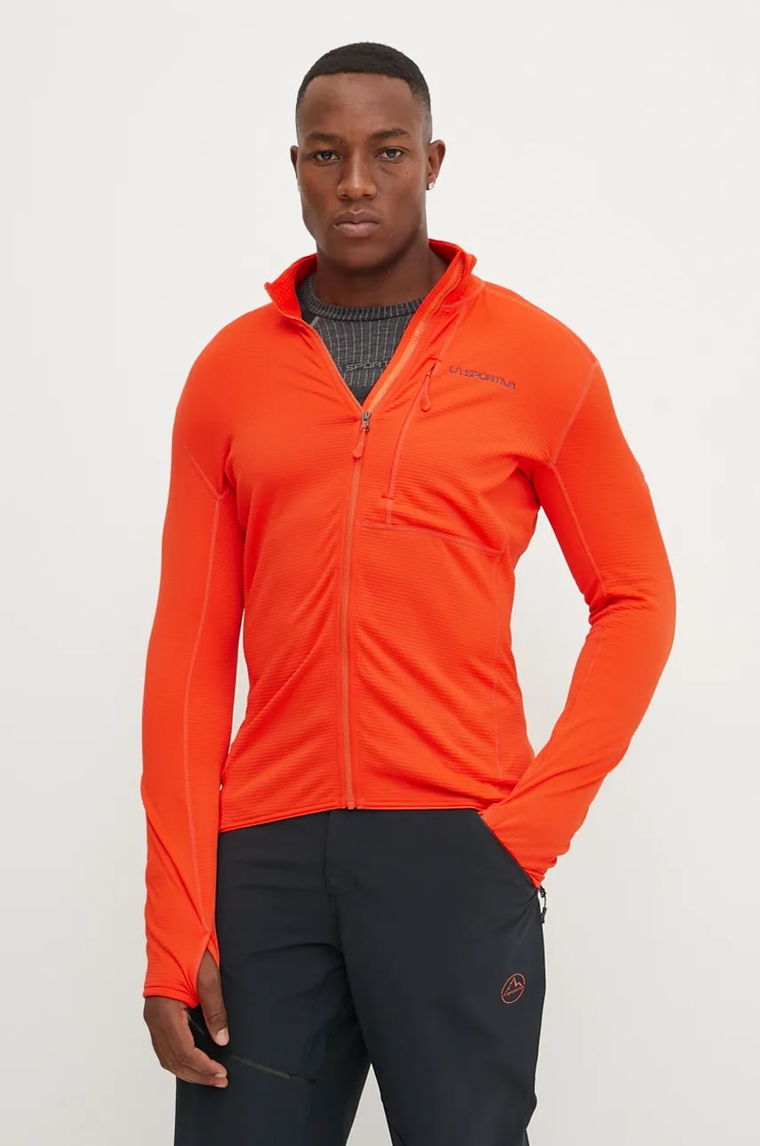 LA Sportiva hanorac Chill culoarea rosu, neted, L66322900 LA Sportiva hanorac Chill culoarea rosu, neted, L66322900