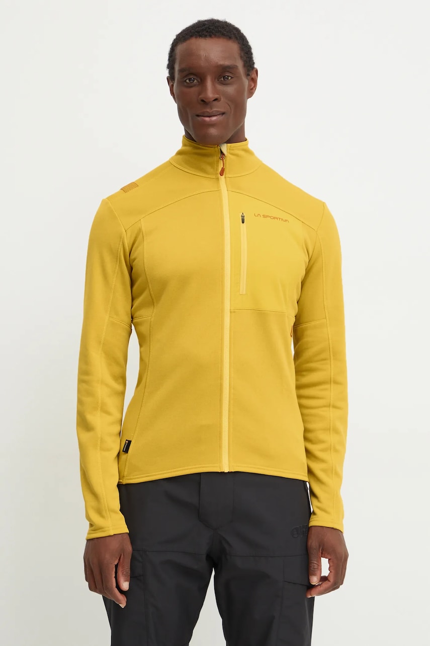 LA Sportiva hanorac Elements culoarea galben, cu imprimeu, L68735322 LA Sportiva hanorac Elements culoarea galben, cu imprimeu, L68735322