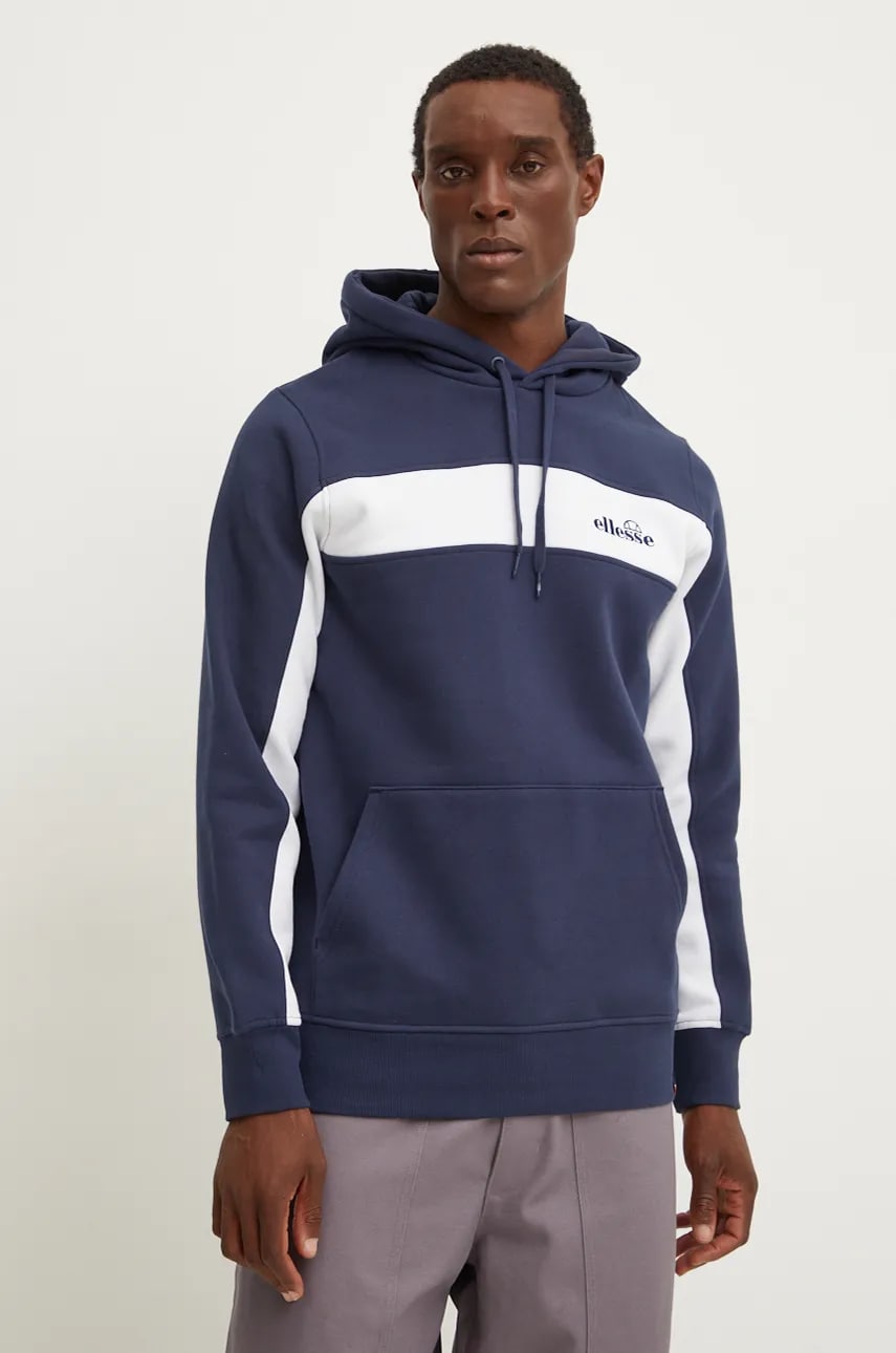 Ellesse bluza VIERIAN barbati, culoarea albastru marin, cu glugă, modelator, SHX20953 Ellesse bluza VIERIAN barbati, culoarea albastru marin, cu glugă, modelator, SHX20953