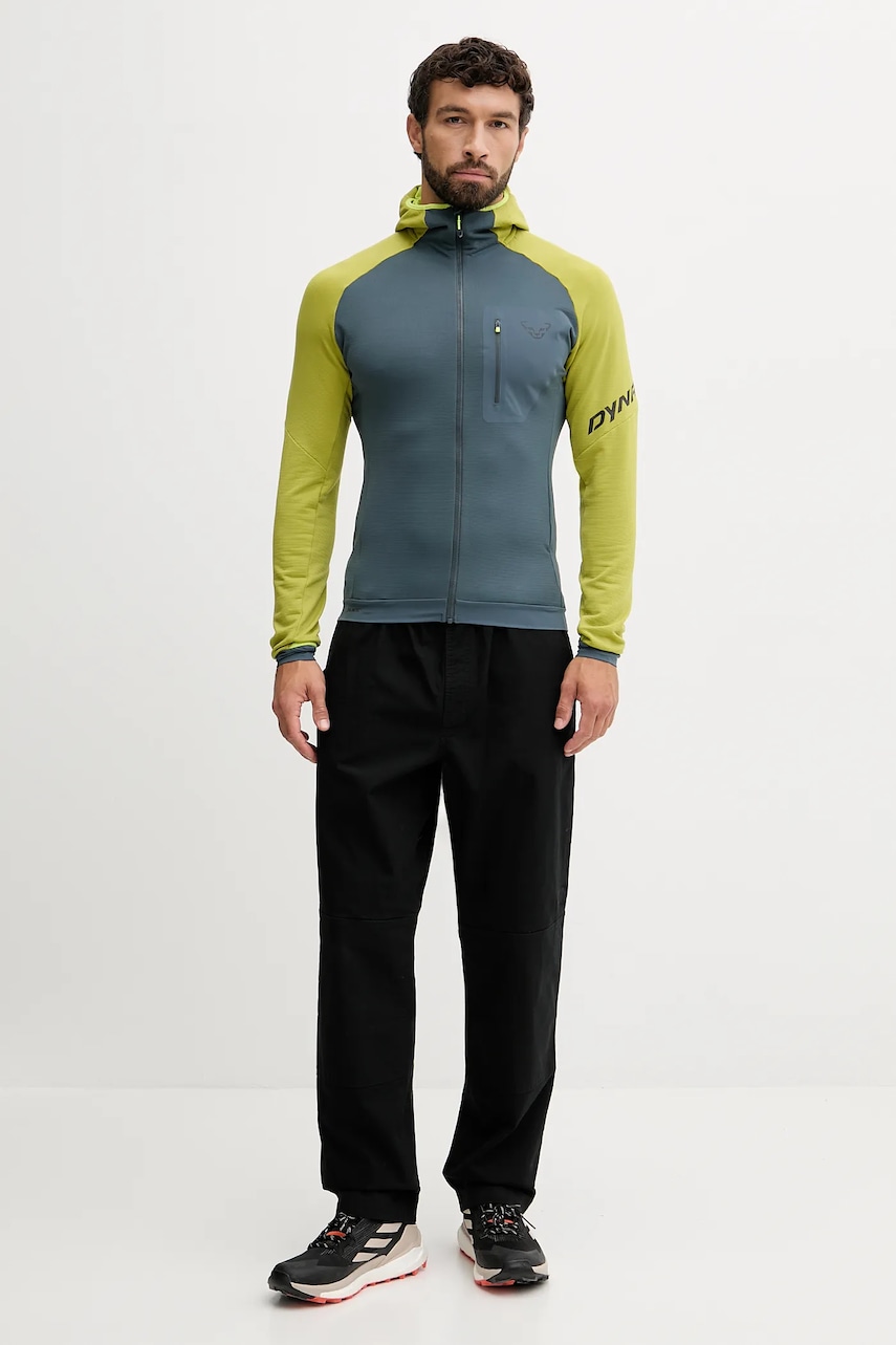 Спортивная кофта Dynafit Radical Polartec цвет зелёный с капюшоном узор 08.0000071122 Спортивная кофта Dynafit Radical Polartec цвет зелёный с капюшоном узор 08.0000071122