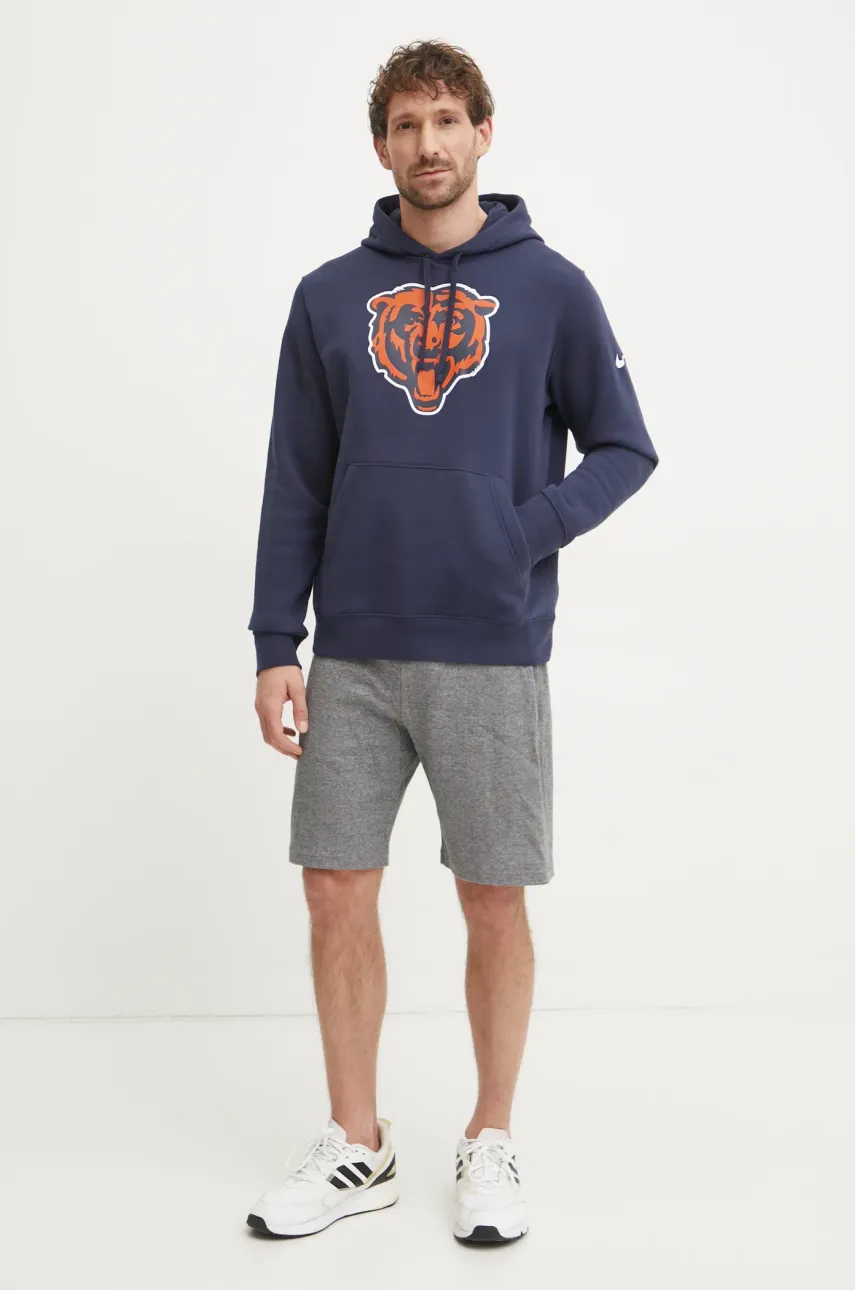 Кофта Nike Chicago Bears мужская цвет синий с капюшоном с принтом NKDK-41L-7Q-N09 Кофта Nike Chicago Bears мужская цвет синий с капюшоном с принтом NKDK-41L-7Q-N09