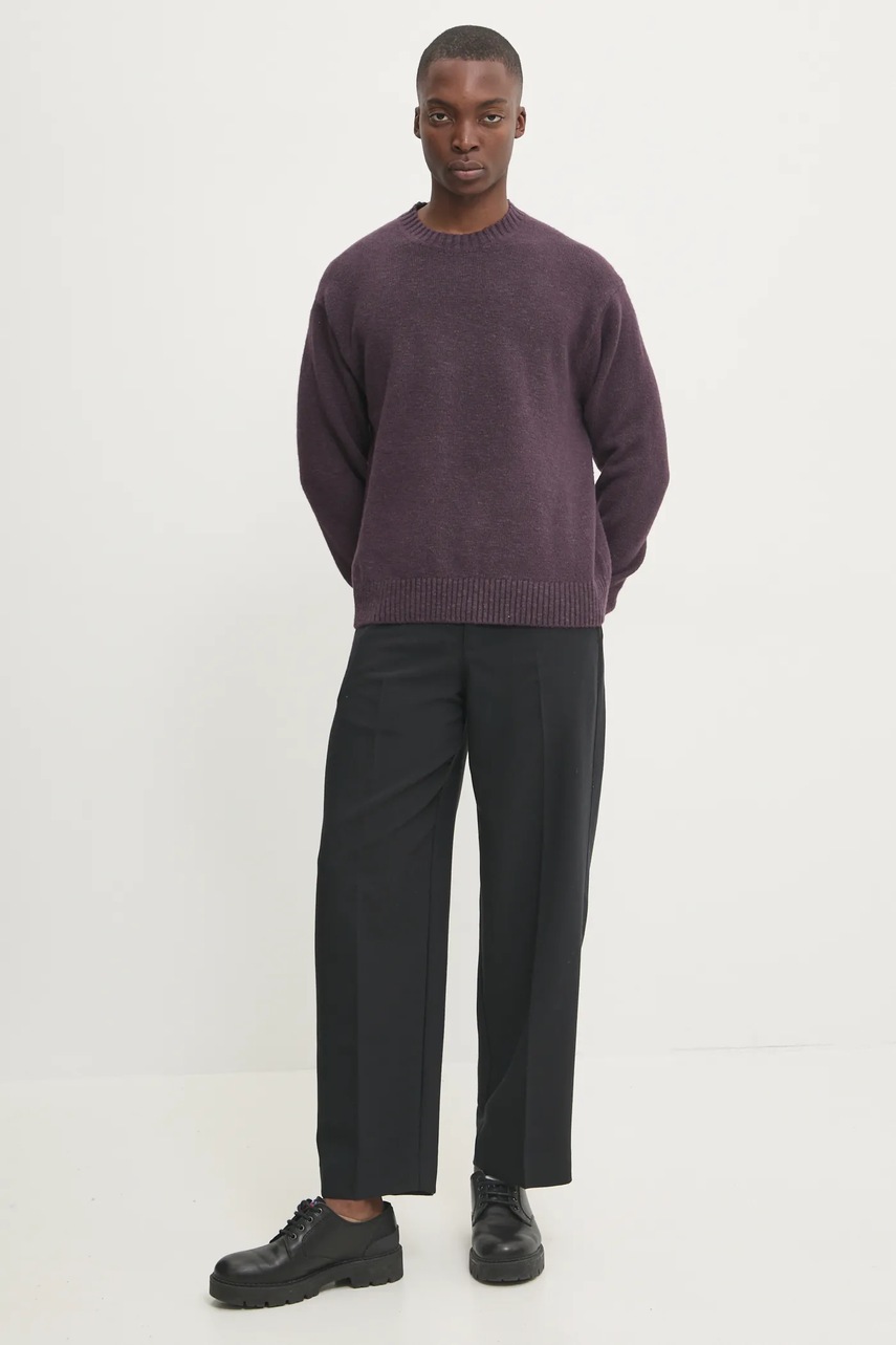 Πουλόβερ Abercrombie & Fitch χρώμα: μοβ, KI120-4190 φωτογραφία