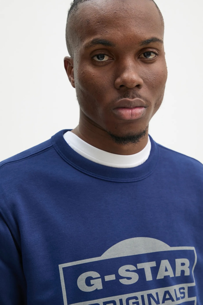 Μπλούζα G-Star χρώμα: ναυτικό μπλε, D25441-D797 φωτογραφία