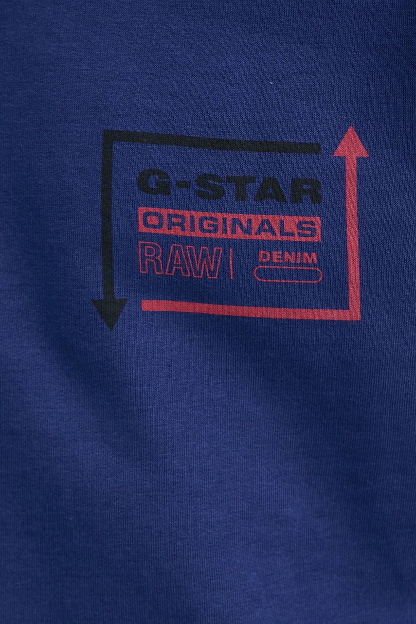 Μπλούζα G-Star χρώμα: ναυτικό μπλε, με κουκούλα, D25442-D797 φωτογραφία