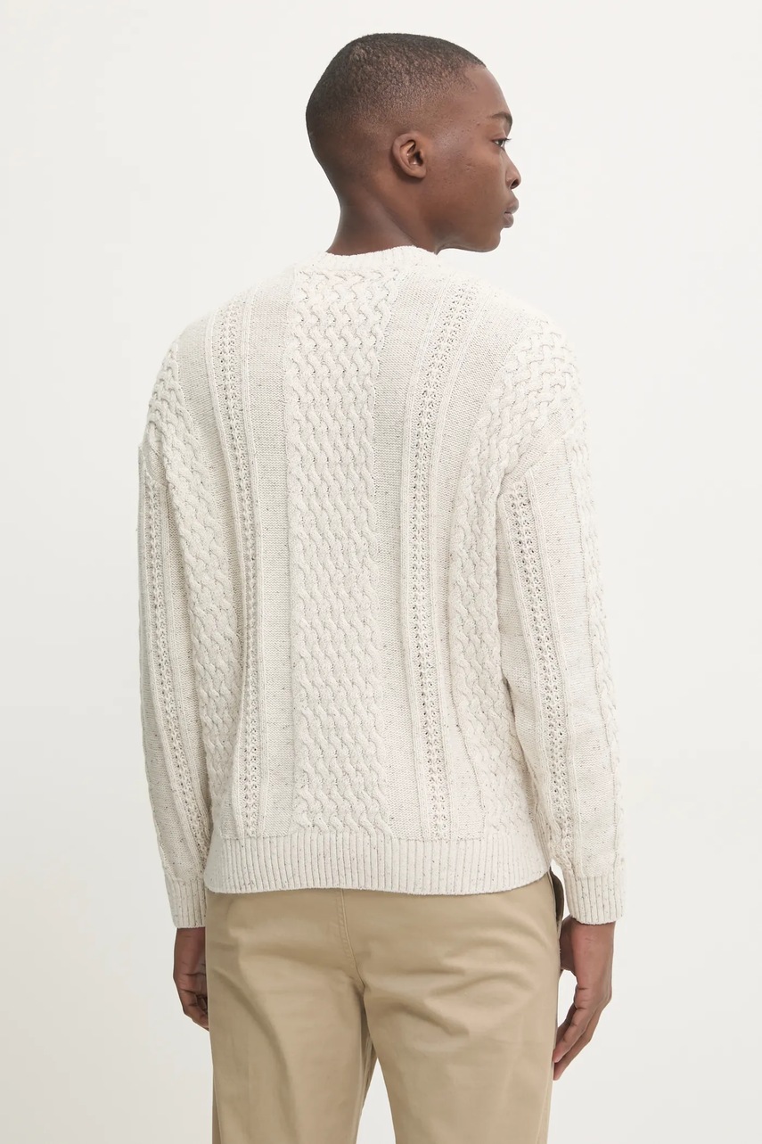 Hollister Co. pulóver férfi, bézs, KI320-4049 termék 2. képe