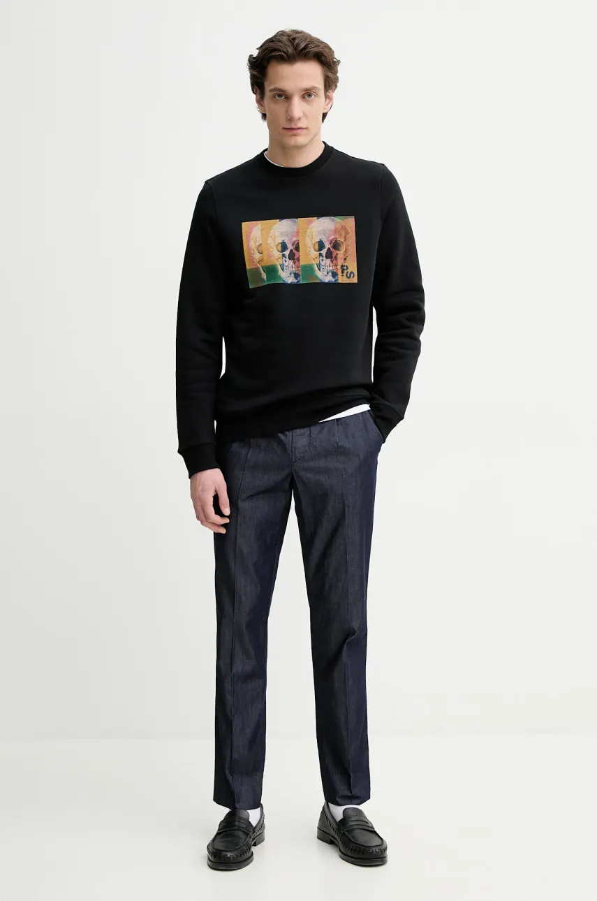 Кофта PS Paul Smith мужская цвет чёрный с принтом M2R.191Z.PP4699 Кофта PS Paul Smith мужская цвет чёрный с принтом M2R.191Z.PP4699