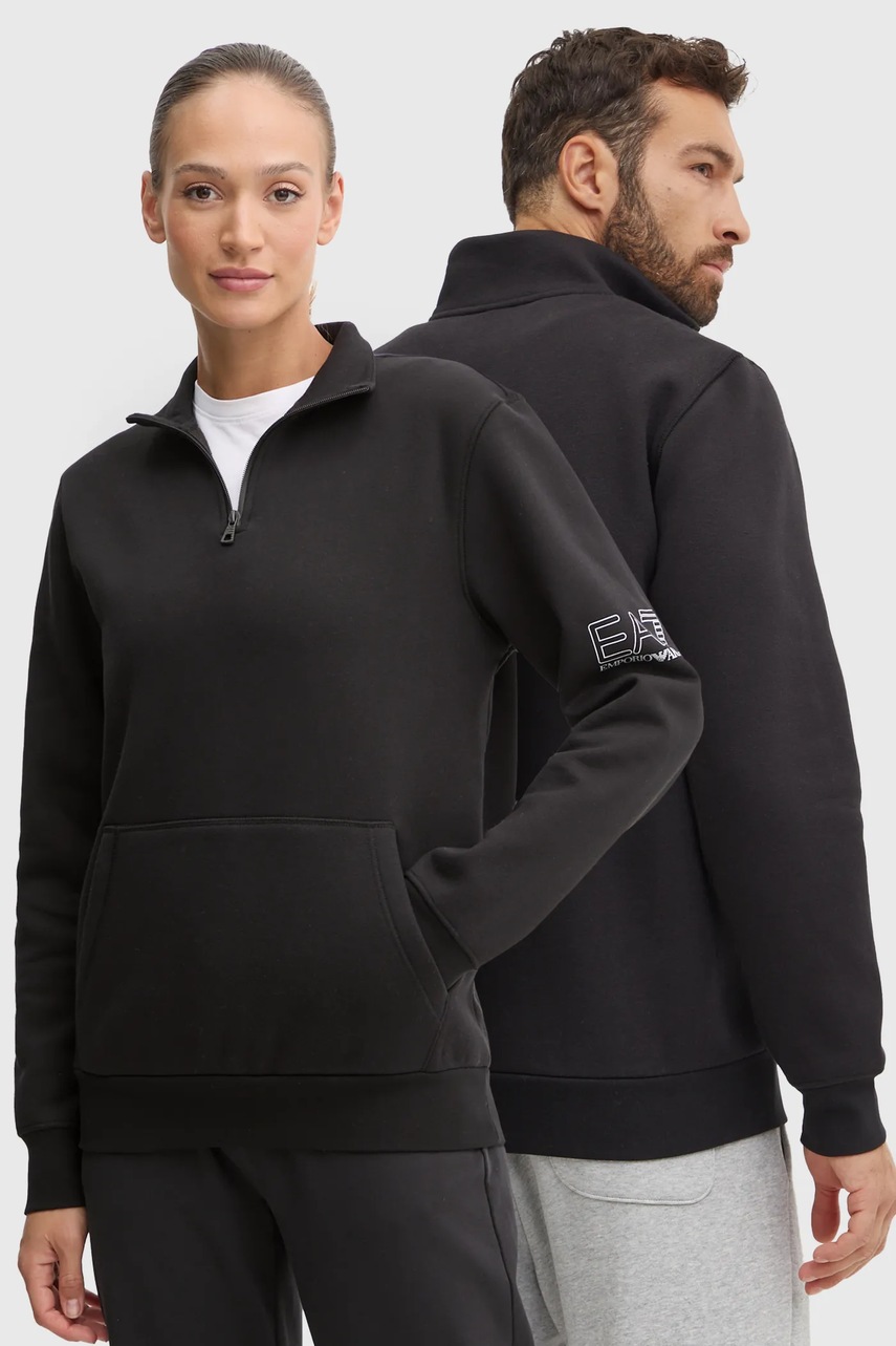 

Суичър EA7 Emporio Armani в черно с принт PJZXZ.6DUM11, Черен